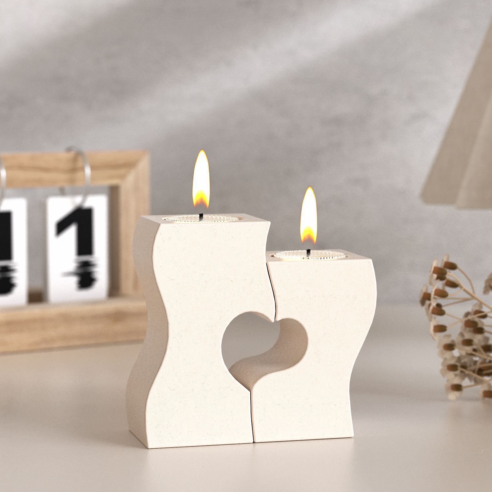 Candle Quotes - S coeur chandelier Silicone moules bricolage
