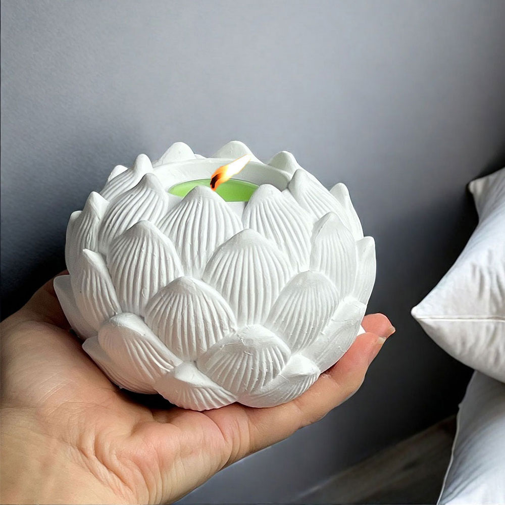 Candle Quotes - Moule en Silicone pour chandelier Lotus,