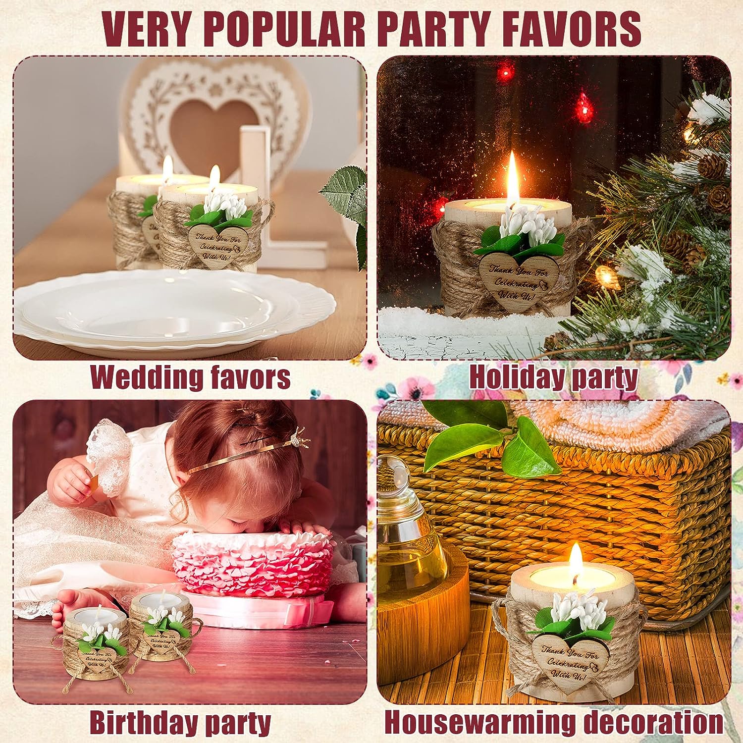 Bougie cadeau pour invités, 6/ - Candle Quotes avis et prix
